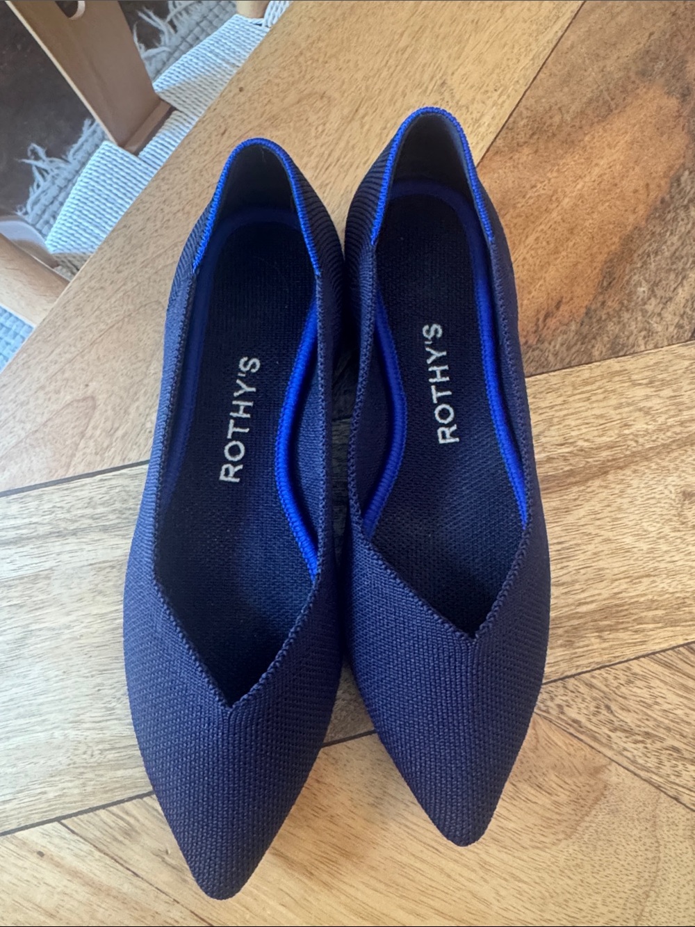 Rothy's The Point Flats Maritime Navy size 5